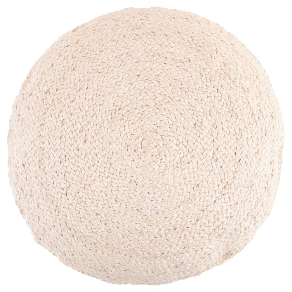 karma gifts White Round Jute Pillows