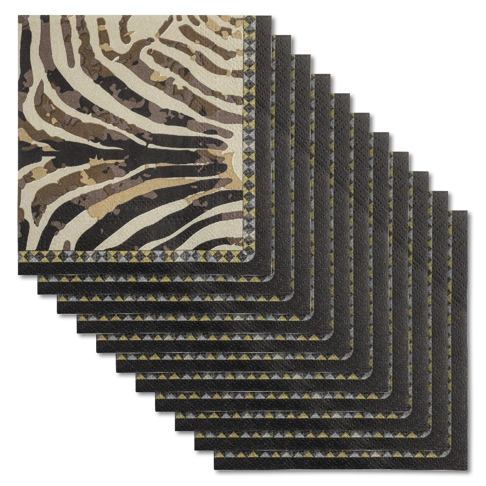 Karma Gifts Zebra Cocktail Paper Napkins