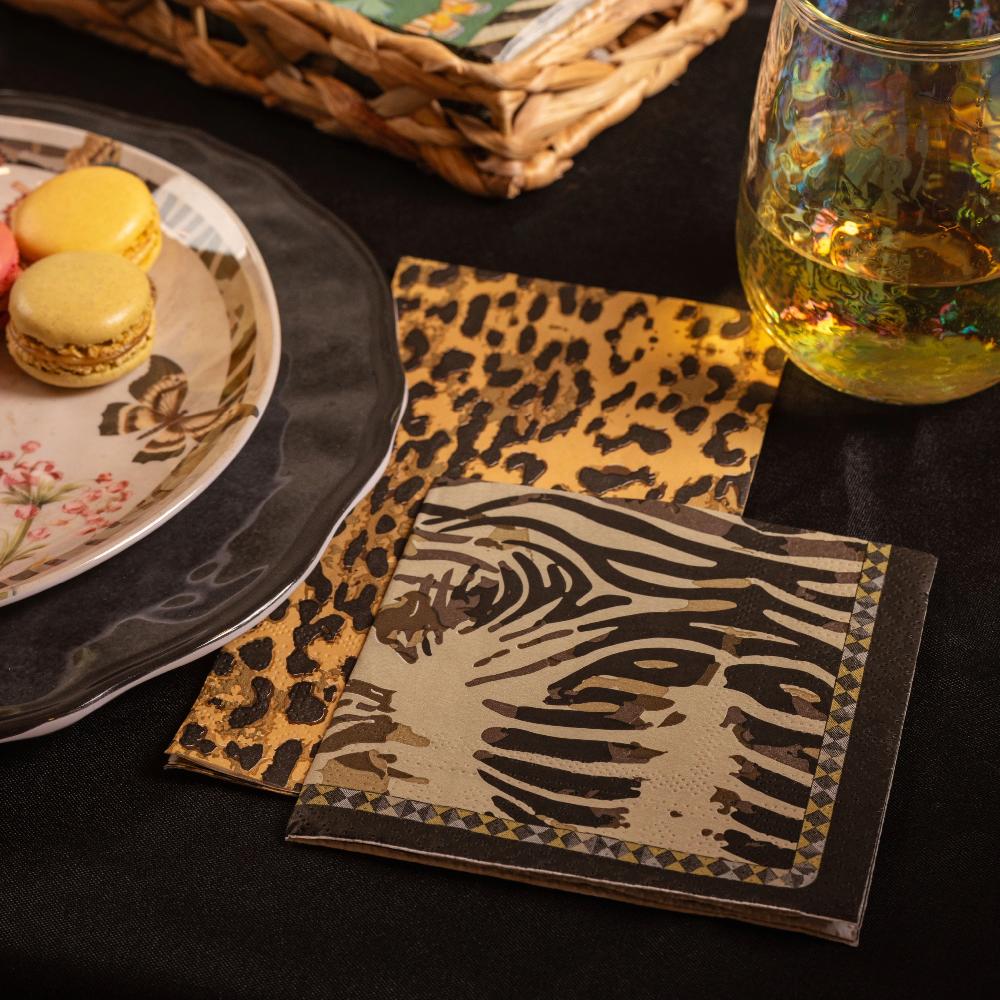 Karma Gifts Zebra Cocktail Paper Napkins