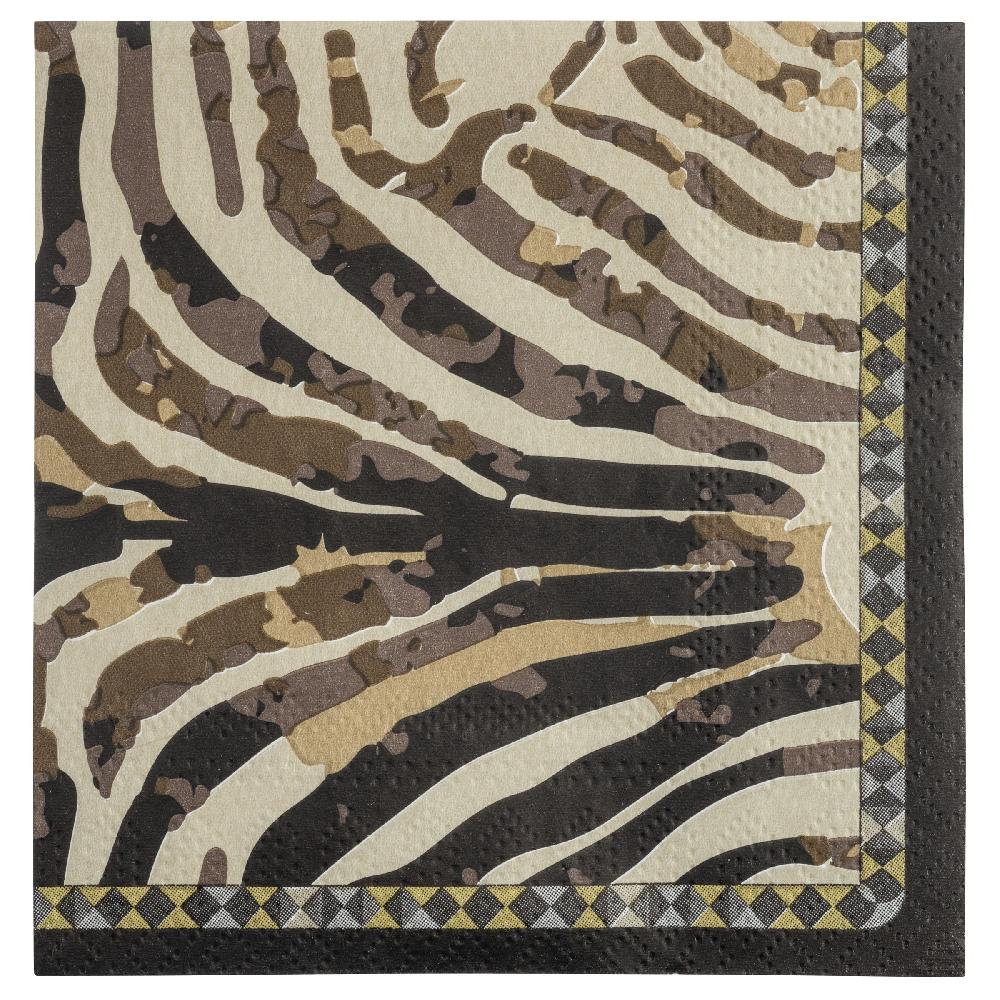 karma gifts Zebra Cocktail Paper Napkins