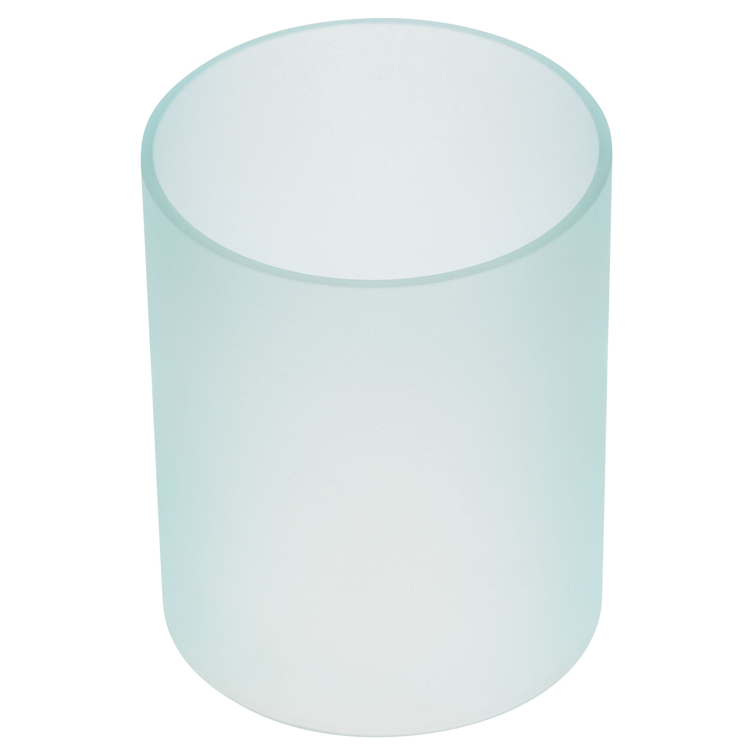 Karma Gifts Lagoon Hatched Metal Lantern W/ Frosted Glass