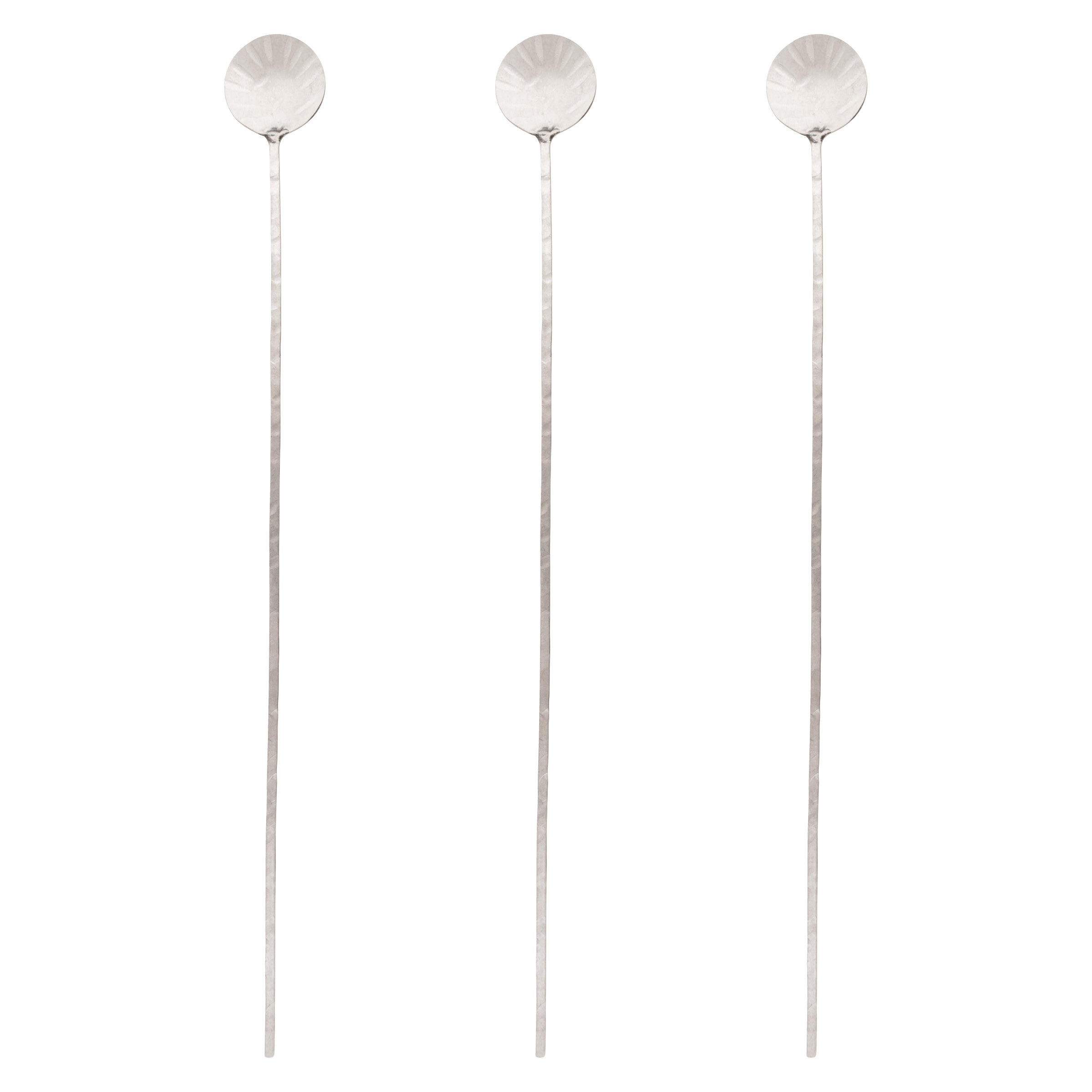 Karma Gifts Large Silver Set Of 3 Catalina Stirring Spoons