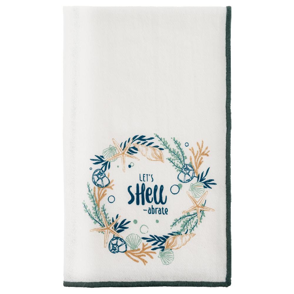 Karma Gifts Lets Shellabrate Holiday Merrowed Edge Dinner Napkin