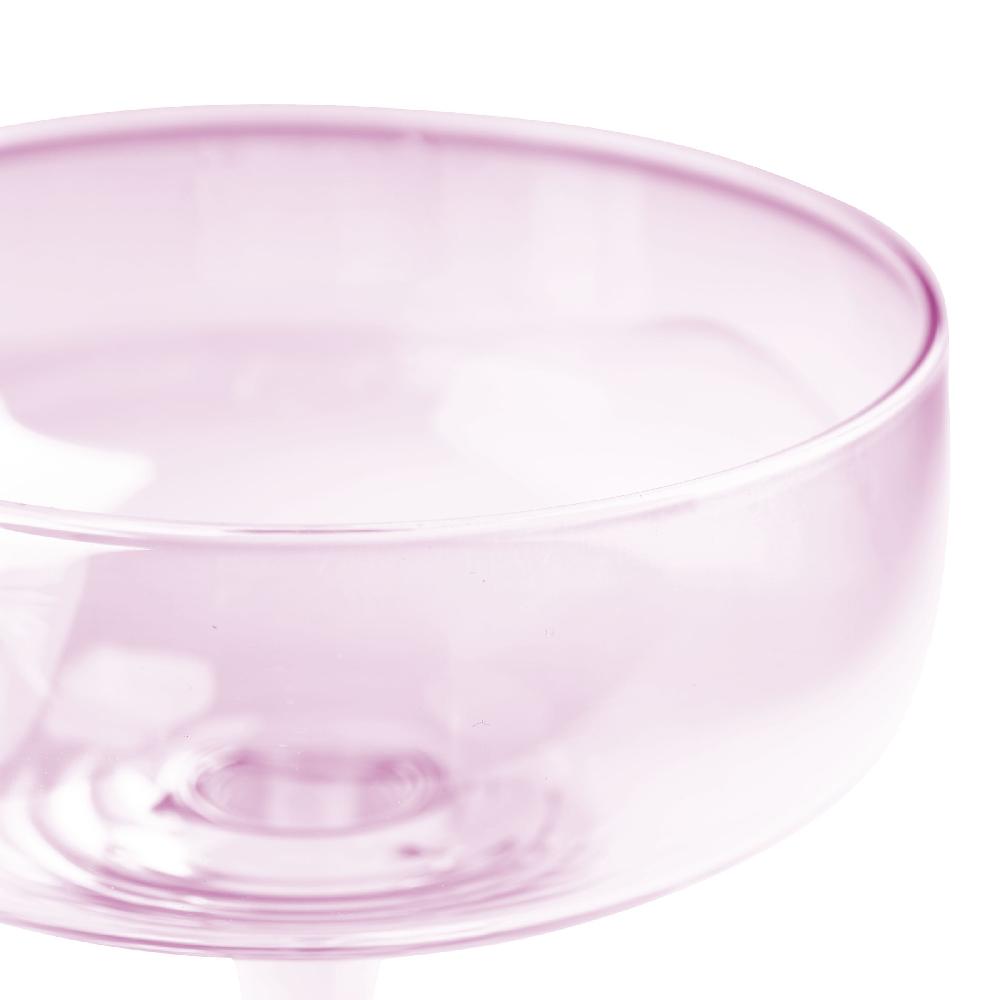 Karma Gifts Lilac Set Of 4 Mid Century Champagne Coupes