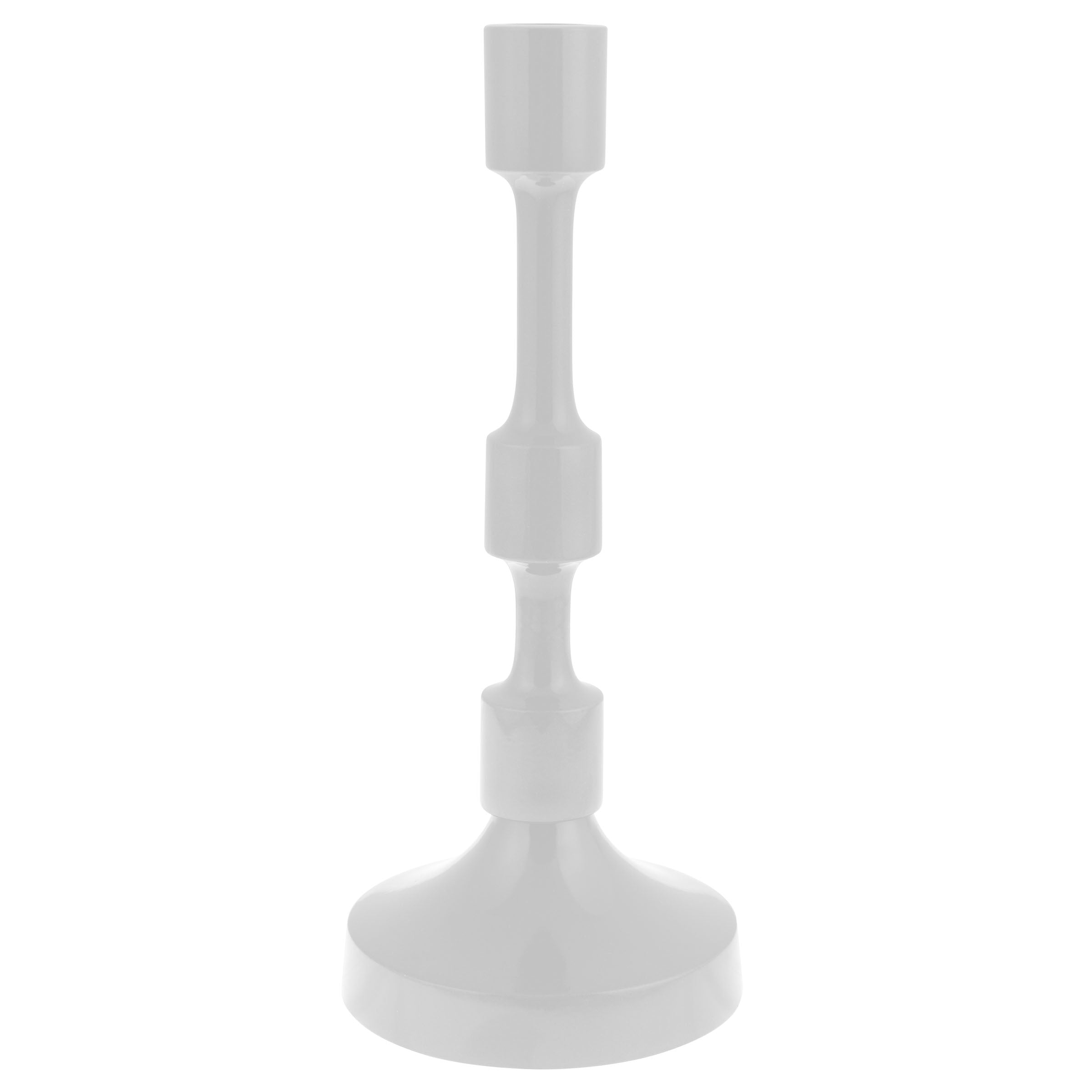 Karma Gifts Medium Pearl Metal Taper Candlestick Holders