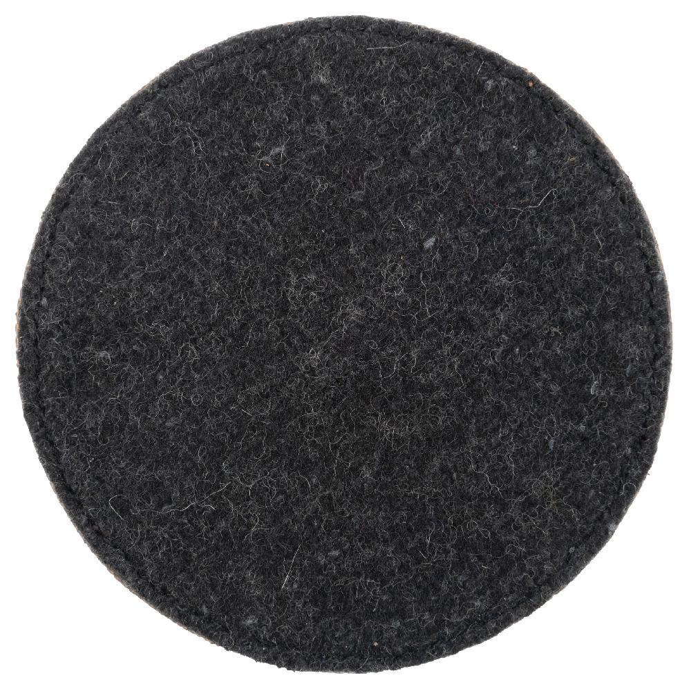 Karma Gifts Metallic Bronze Faux Leather Coasters With Holder