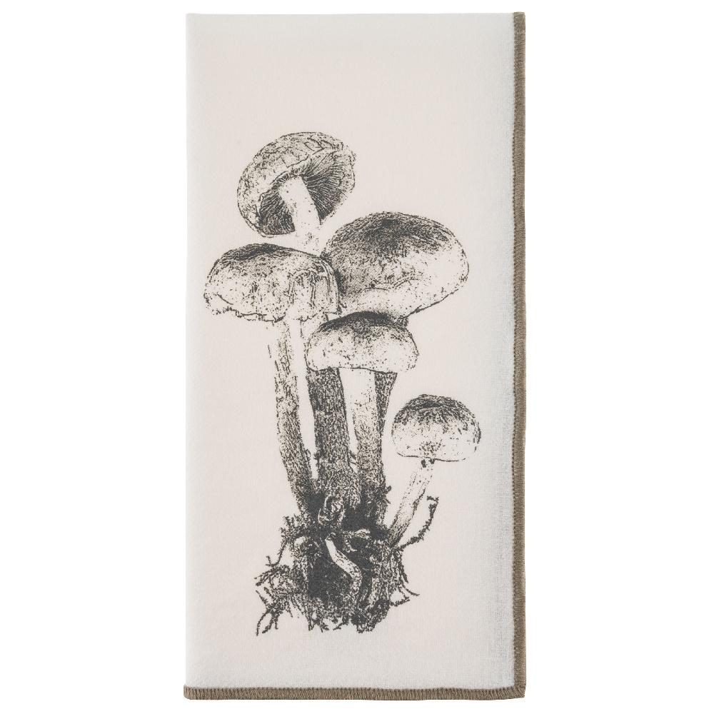 karma gifts Mushroom Set of 4 Merrowed Edge Dinner Napkins