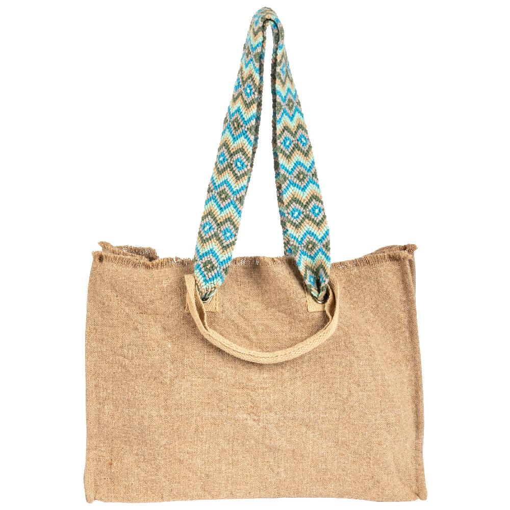 Karma Gifts Natural Oversized Tote With Hand Woven Straps