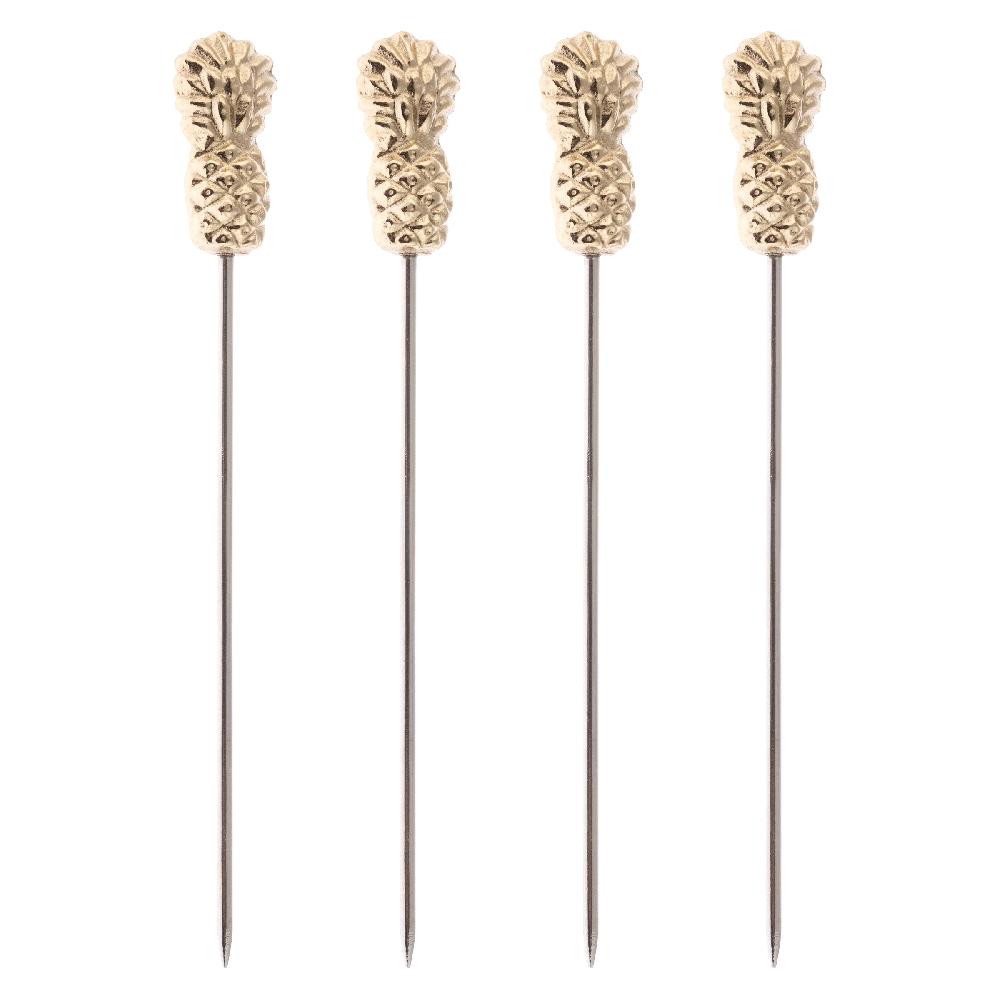 karma gifts Pineapple Set of 4 Pineapple Cocktail Picks