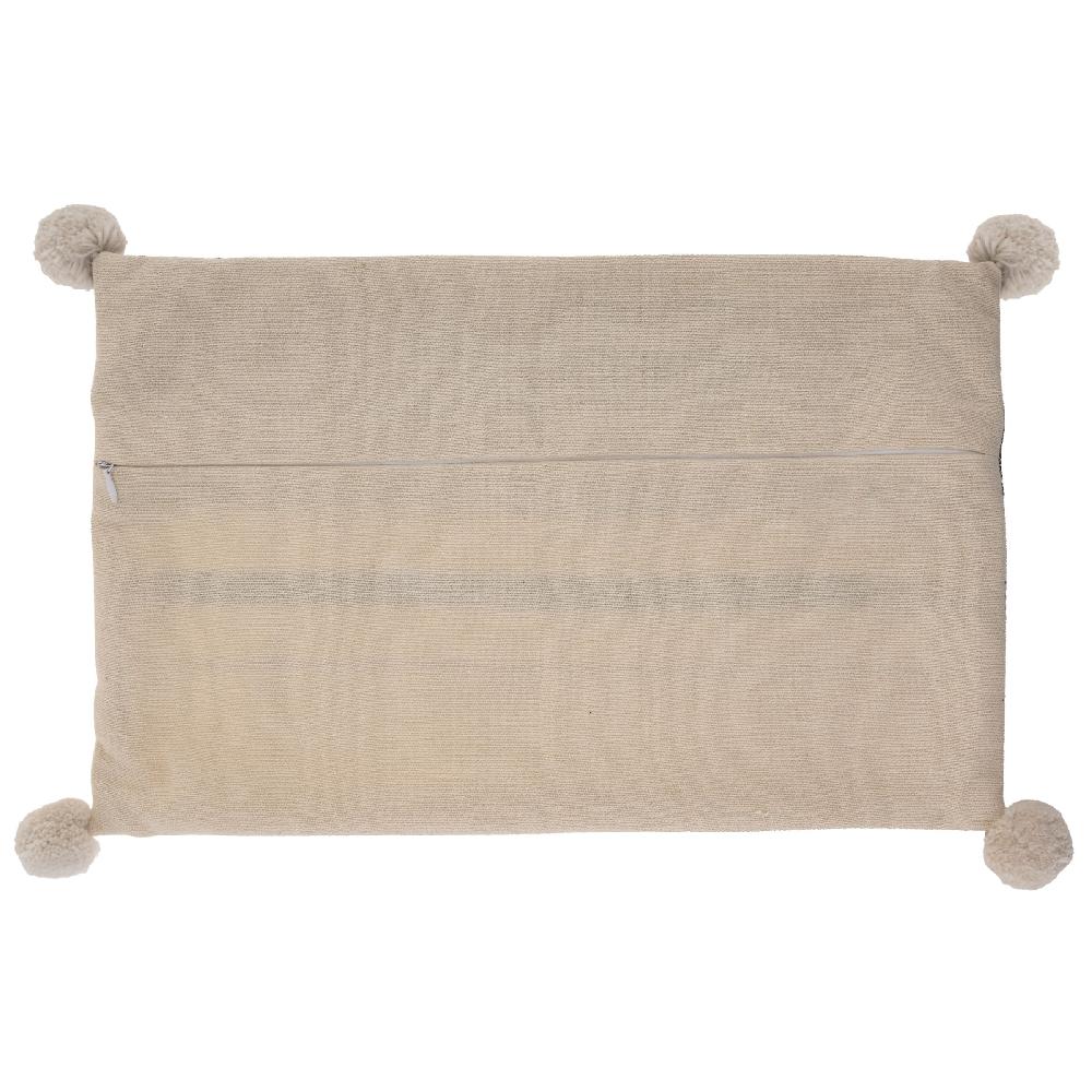 Karma Gifts Pom Pom Pillow Cover Lumbar Lisbon Collection