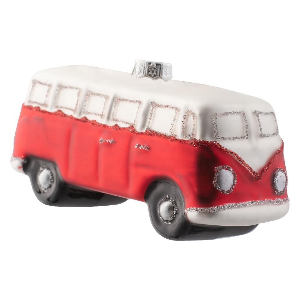karma gifts Red Slug Bug Bus Mercury Glass Ornament
