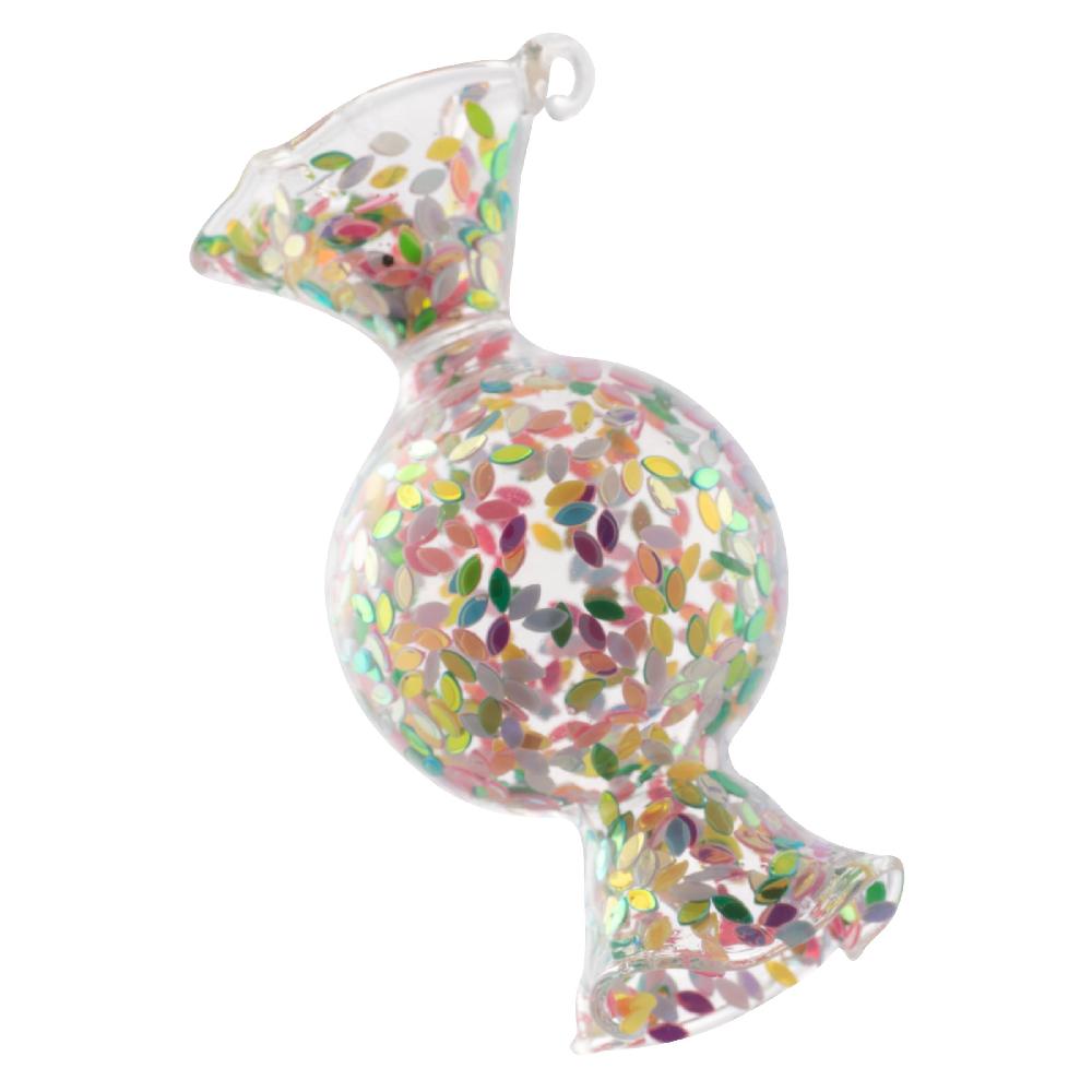 Karma Gifts Round Confetti Wrapped Candy Lemon Lime Ornament