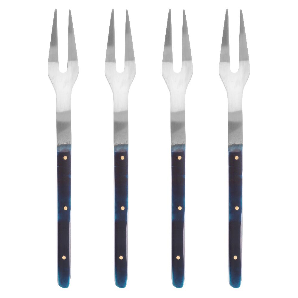 Karma Gifts Santorini Resin Set Of 4 Santorini Resin Appetizer Forks