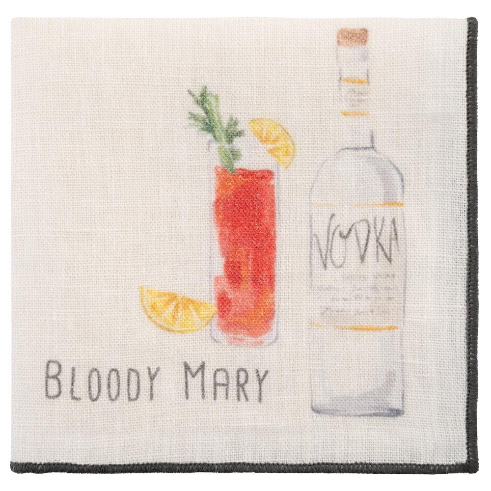 Karma Gifts Set Of 4 Speakeasy Linen Cocktail Napkins