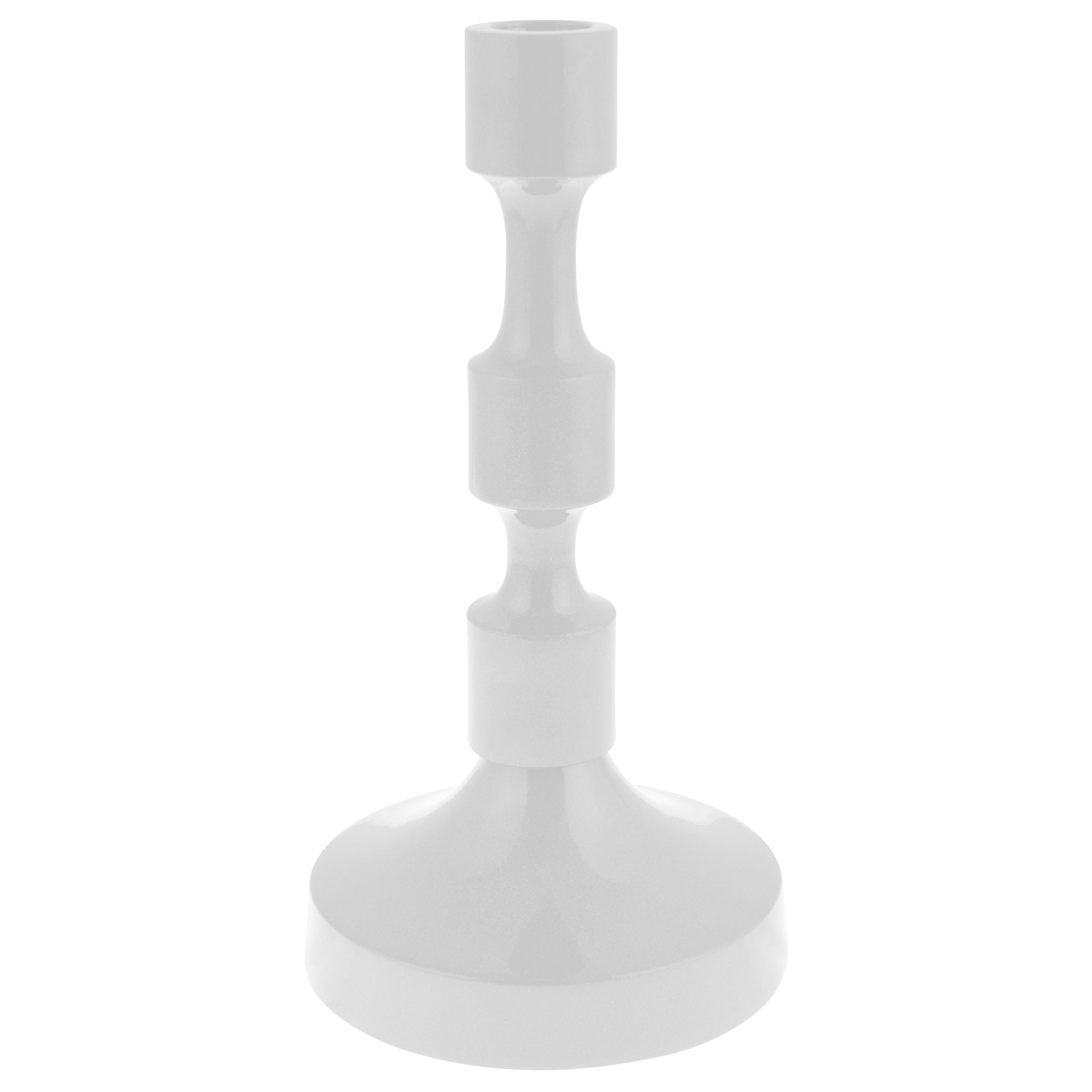 Karma Gifts Small Pearl Metal Taper Candlestick Holders