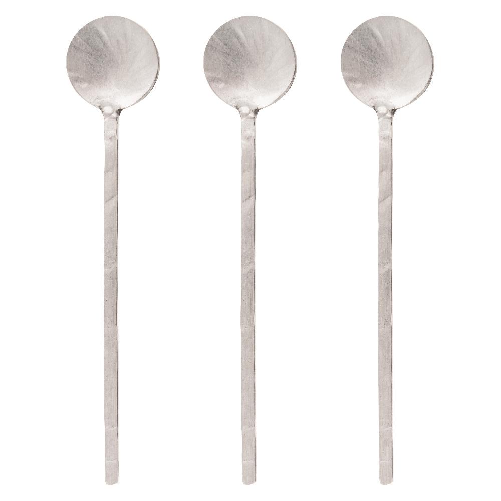 karma gifts Small Silver Set of 3 Catalina Stirring Spoons