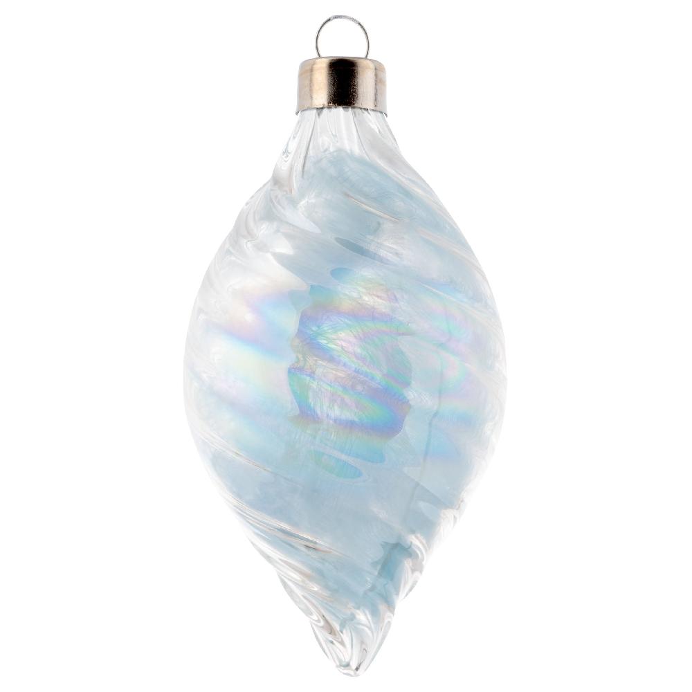 karma gifts Teardrop Feather Cloud Sea Blue Ornament