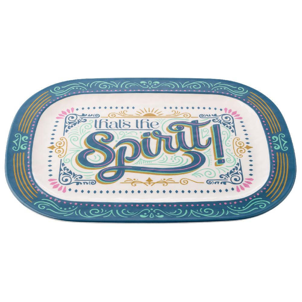 karma gifts That's the Spirit Melamine Serving Tray