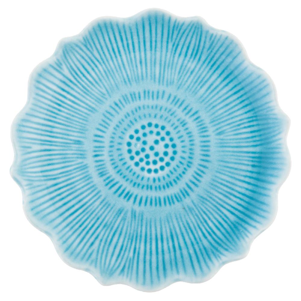 karma gifts Turquoise Flower Medium Shaped Trinket Trays