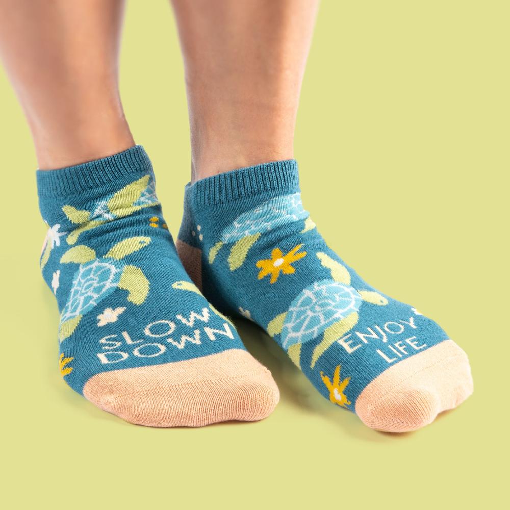 Karma Gifts Turtle - Slow Down Enjoy Life Ankle Socks