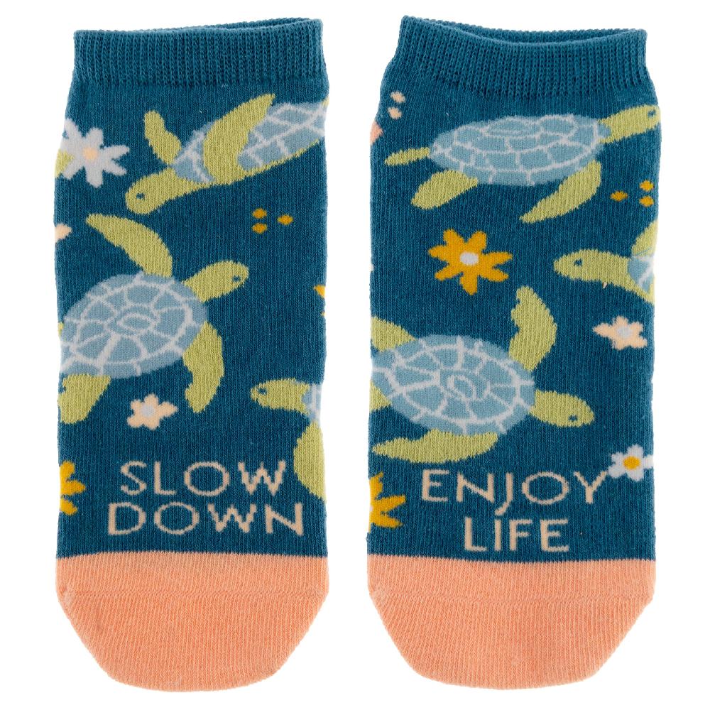 Karma Gifts Turtle - Slow Down Enjoy Life Ankle Socks