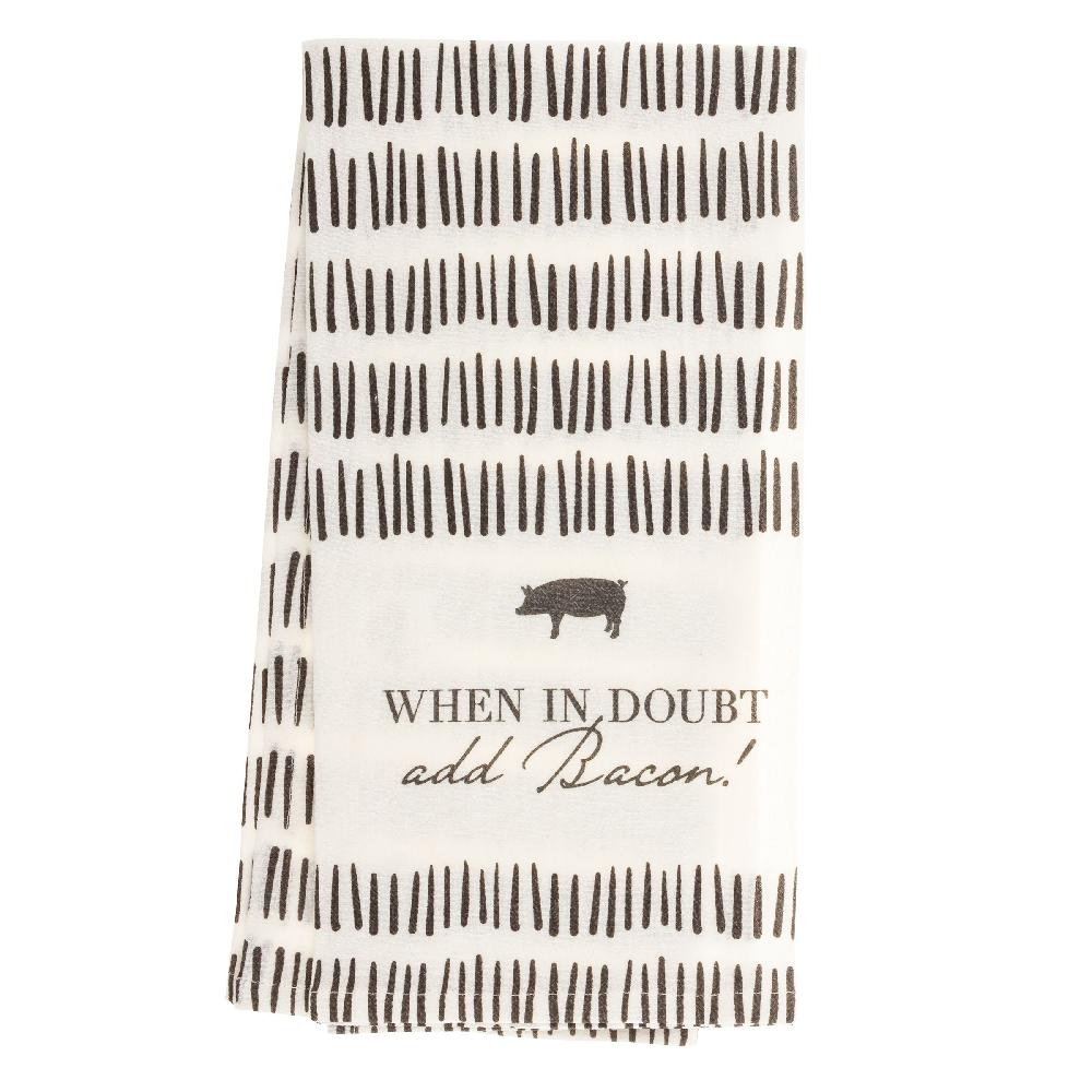karma gifts When In Doubt Modern Farmhouse Tea Towels