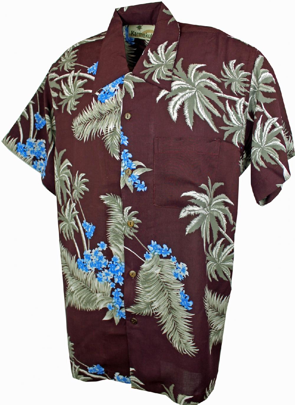 karmakula Atlanta Burgundy - Hawaiian Shirt