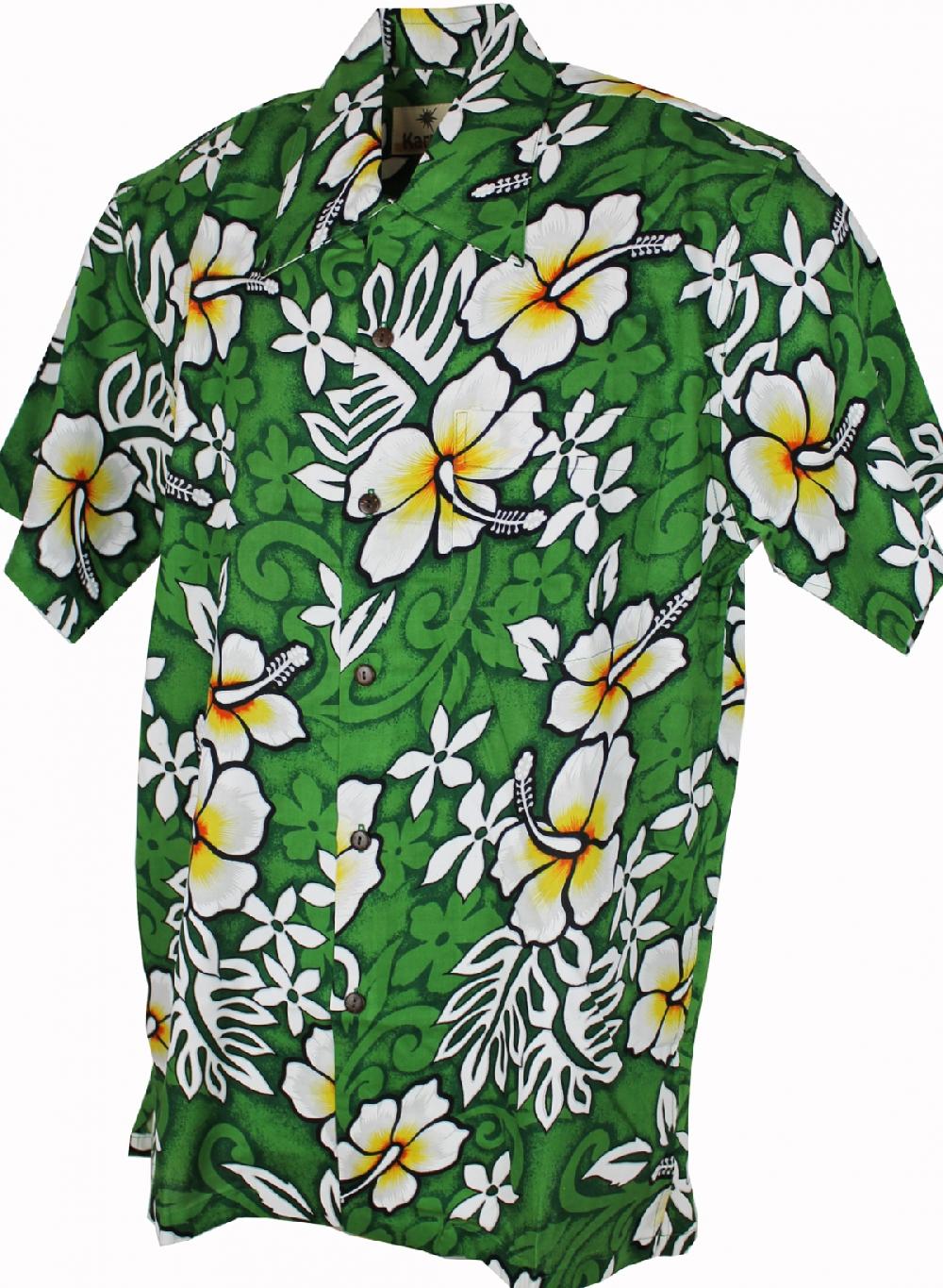 karmakula Belize Green - Hawaiian Shirt
