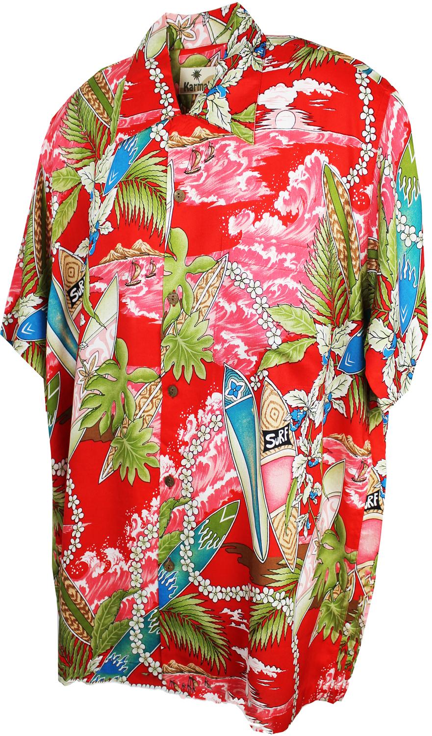 karmakula Bermuda Red - Hawaiian Shirt