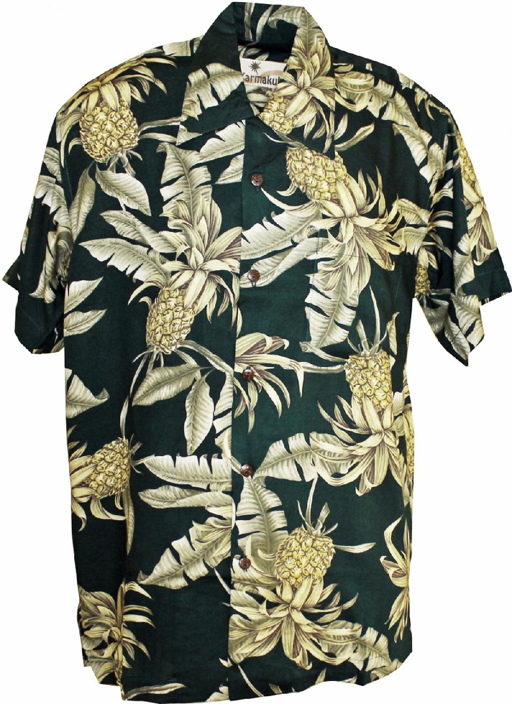 karmakula Big Pineapple Green - Hawaiian Shirt