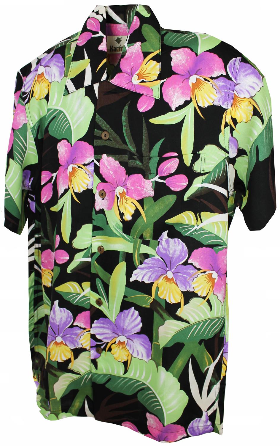 karmakula Black Orchid - Hawaiian Shirt