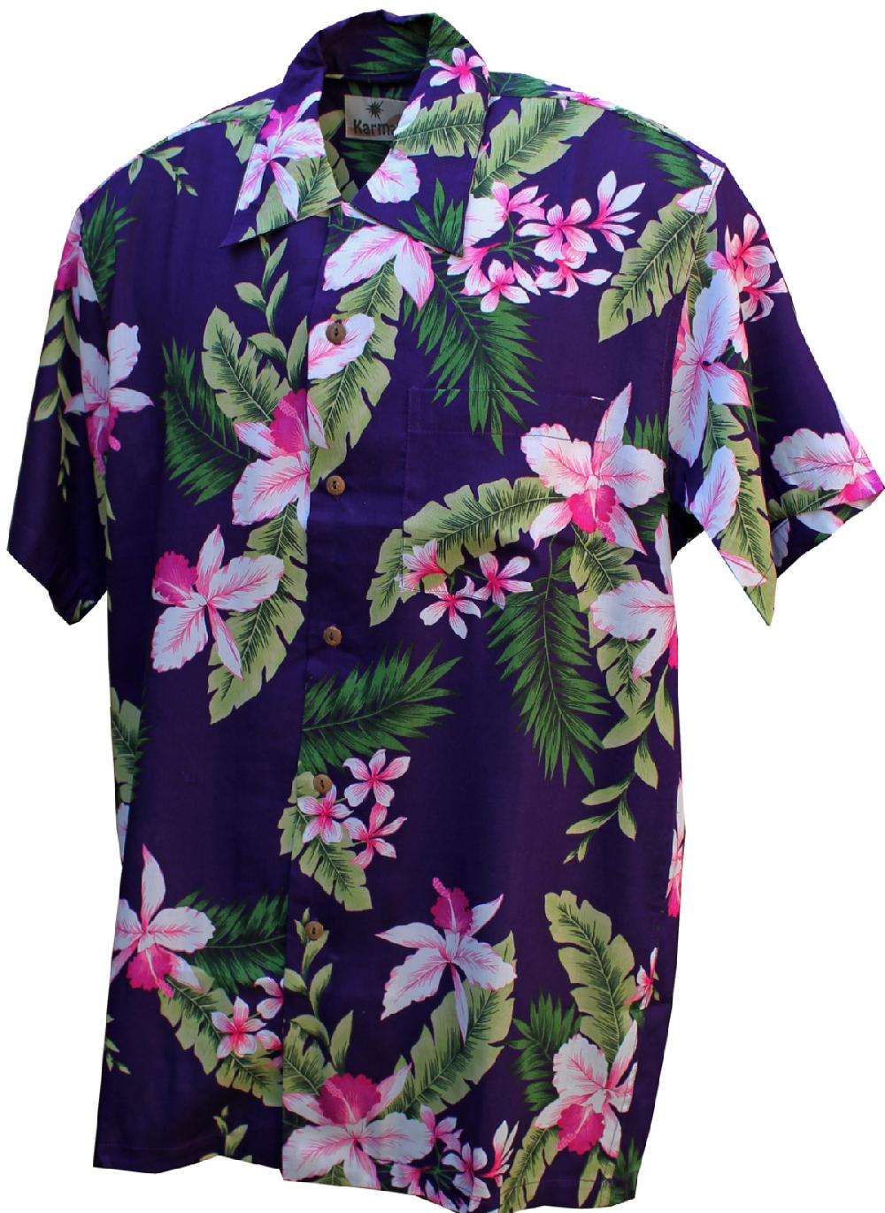 karmakula Cayo Purple - Hawaiian Shirt