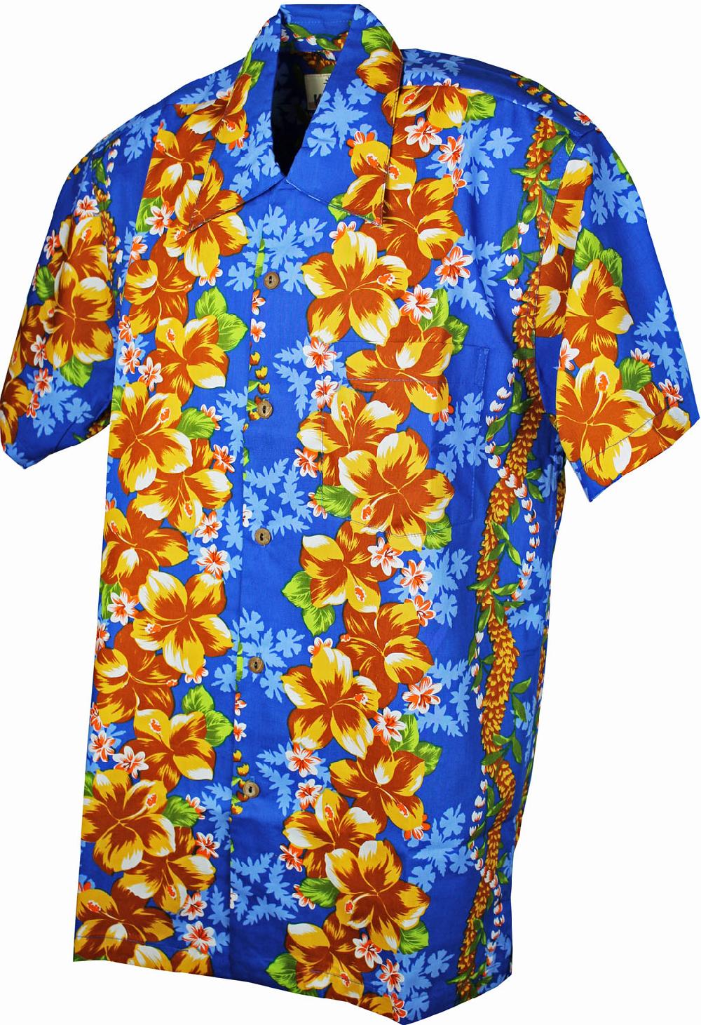 karmakula Creole Cotton Blue - Hawaiian Shirt