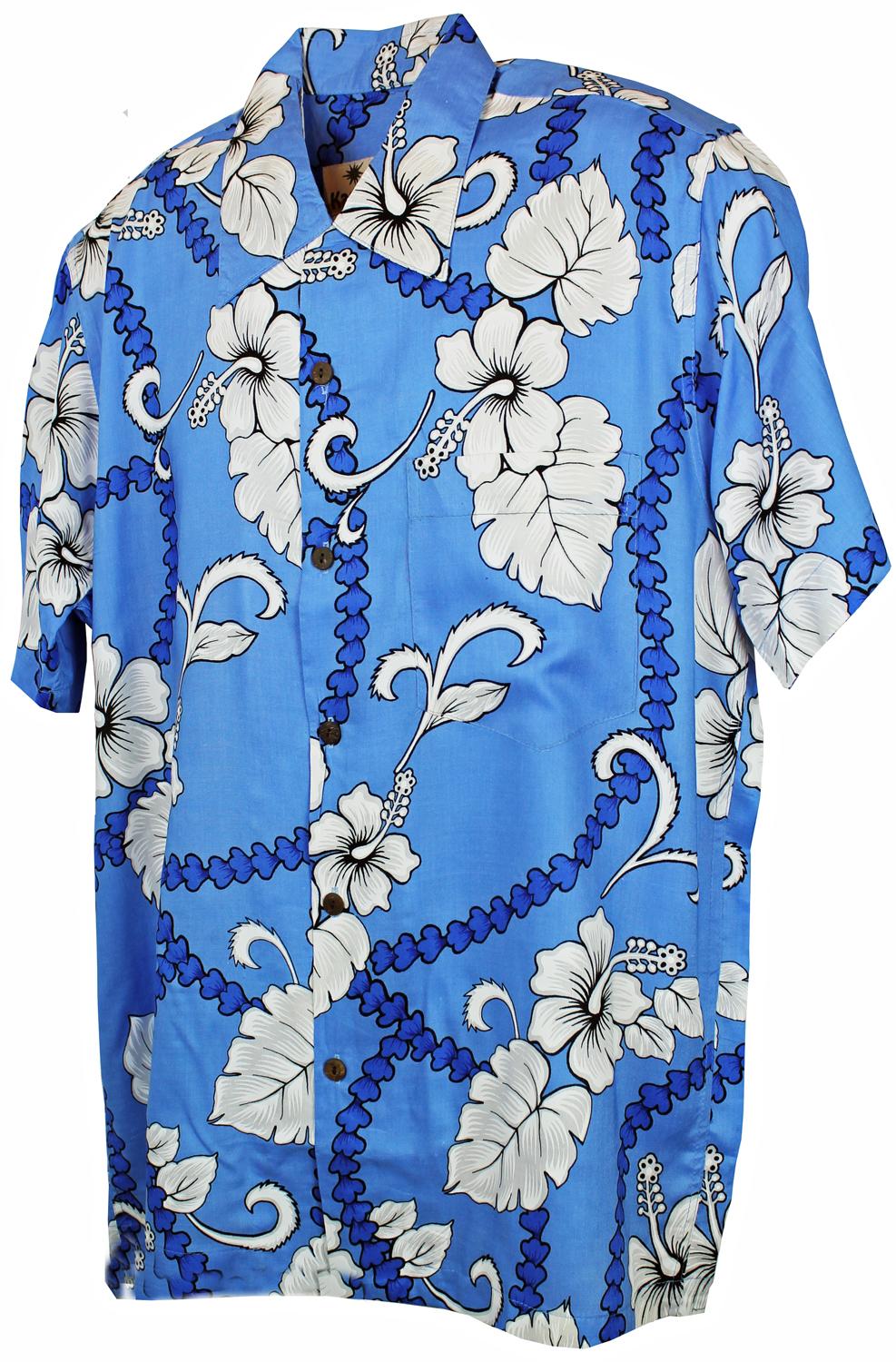 karmakula Cuba light Blue - Hawaiian Shirt