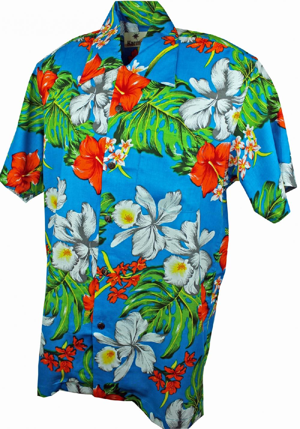 karmakula Fresno Turquoise - Hawaiian Shirt