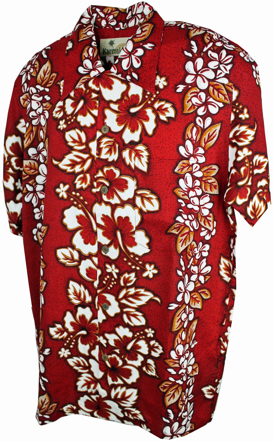 karmakula Hibiscus Red - Hawaiian Shirt