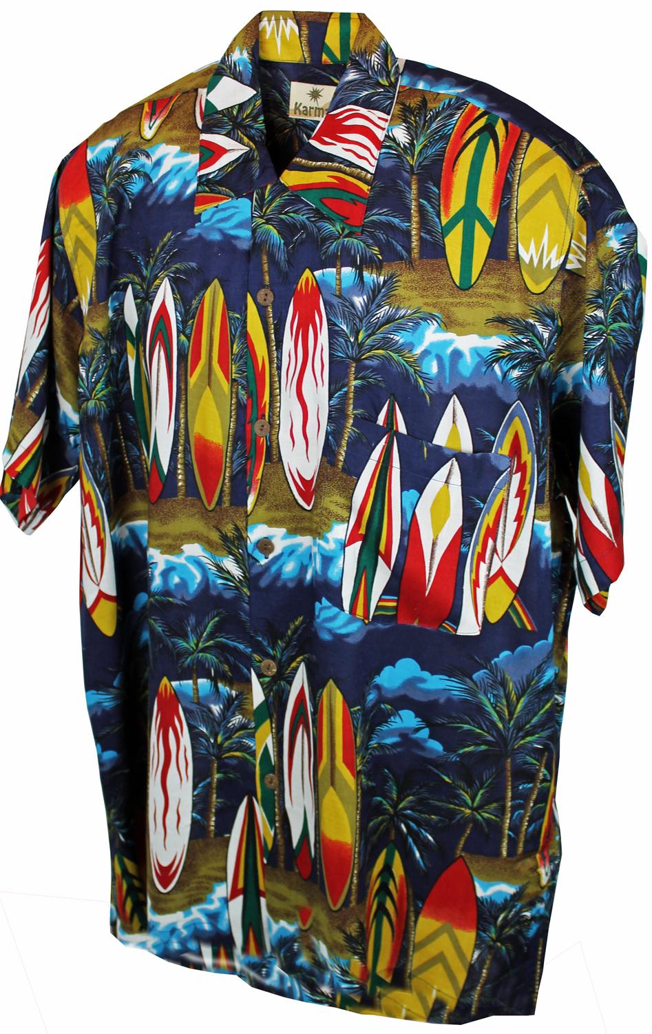 karmakula Jungle Surf Blue - Hawaiian Shirt