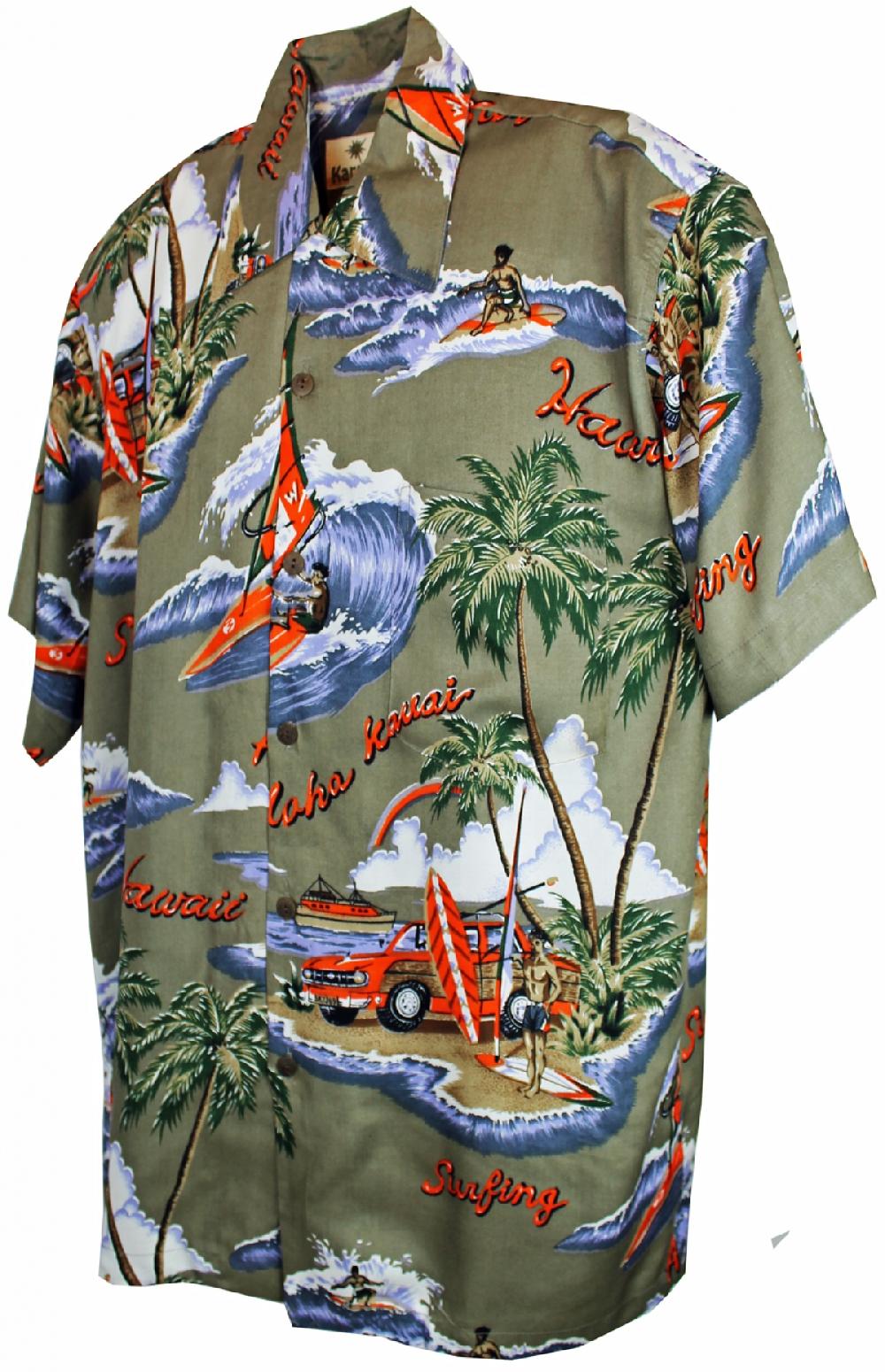 karmakula Kauai Beige - Hawaiian Shirt