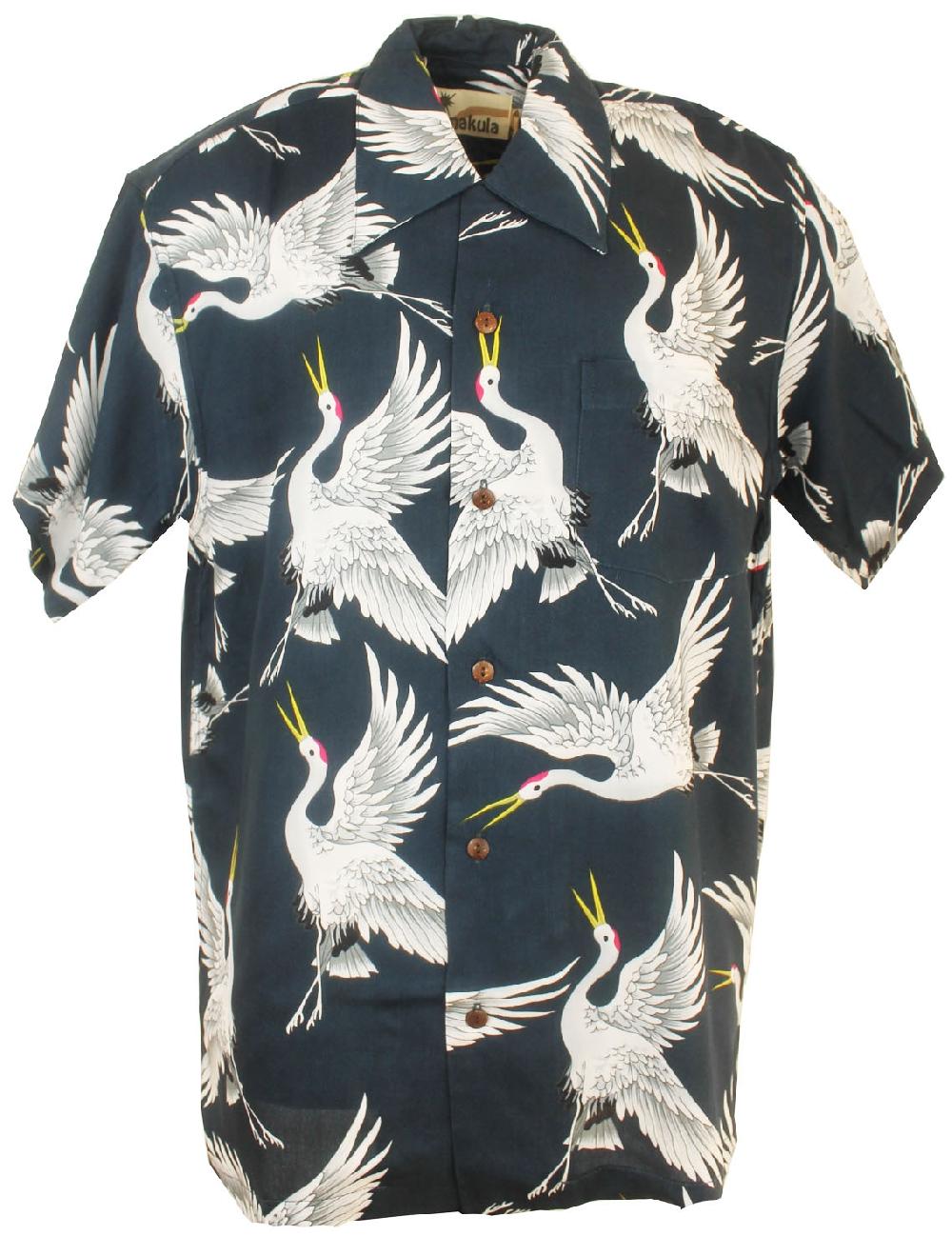 karmakula Kyoto Navy Blue - Hawaiian Shirt