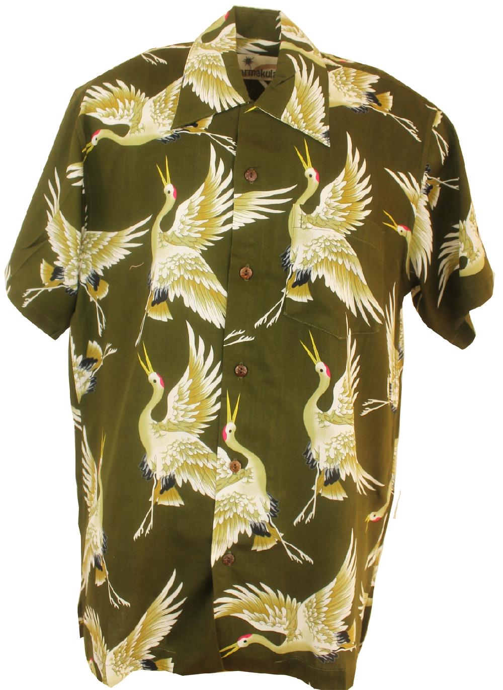 karmakula Kyoto Olive - Hawaiian Shirt