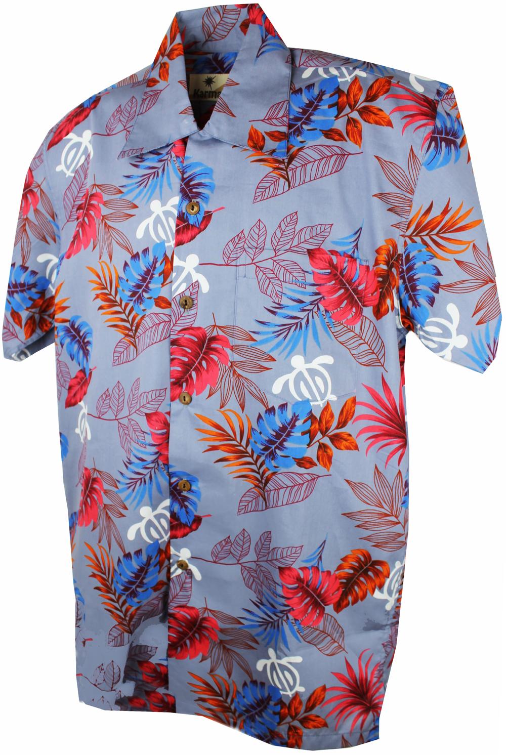 karmakula Lido Cotton Steel - Hawaiian Shirt