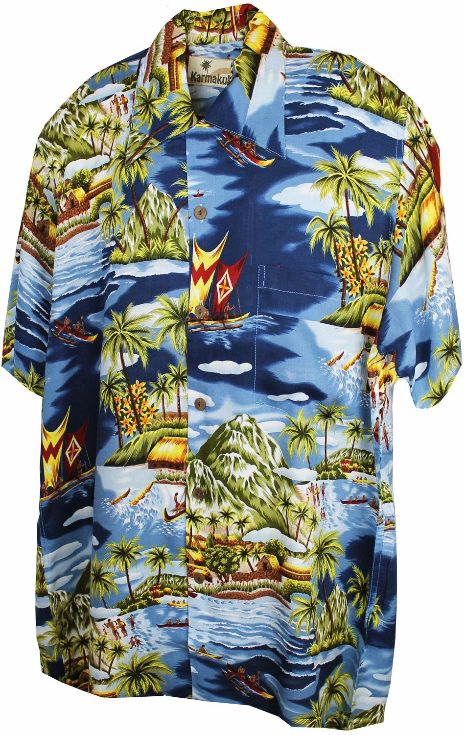 karmakula Madagascar Blue - Hawaiian Shirt