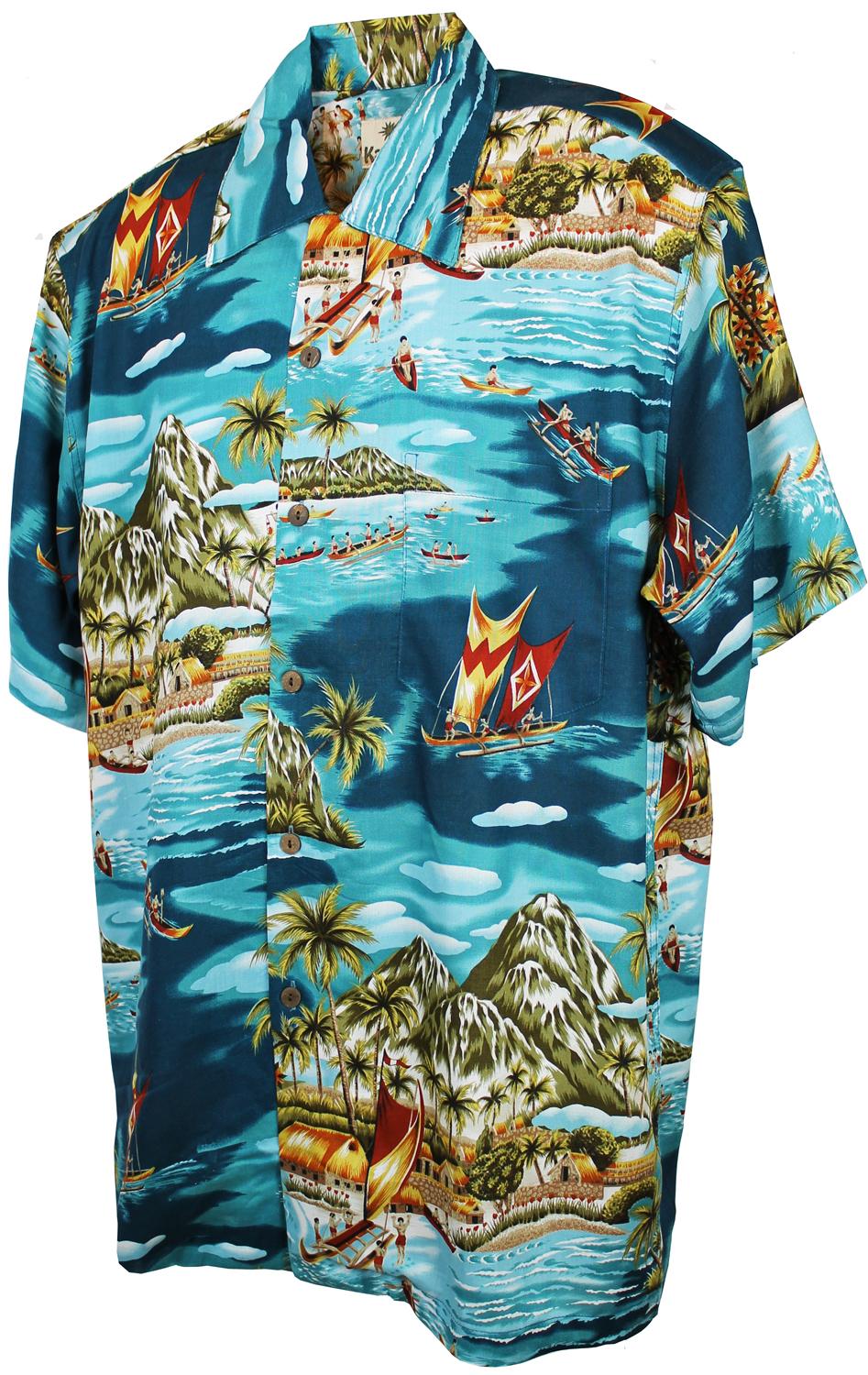 karmakula Madagascar Turq - Hawaiian Shirt