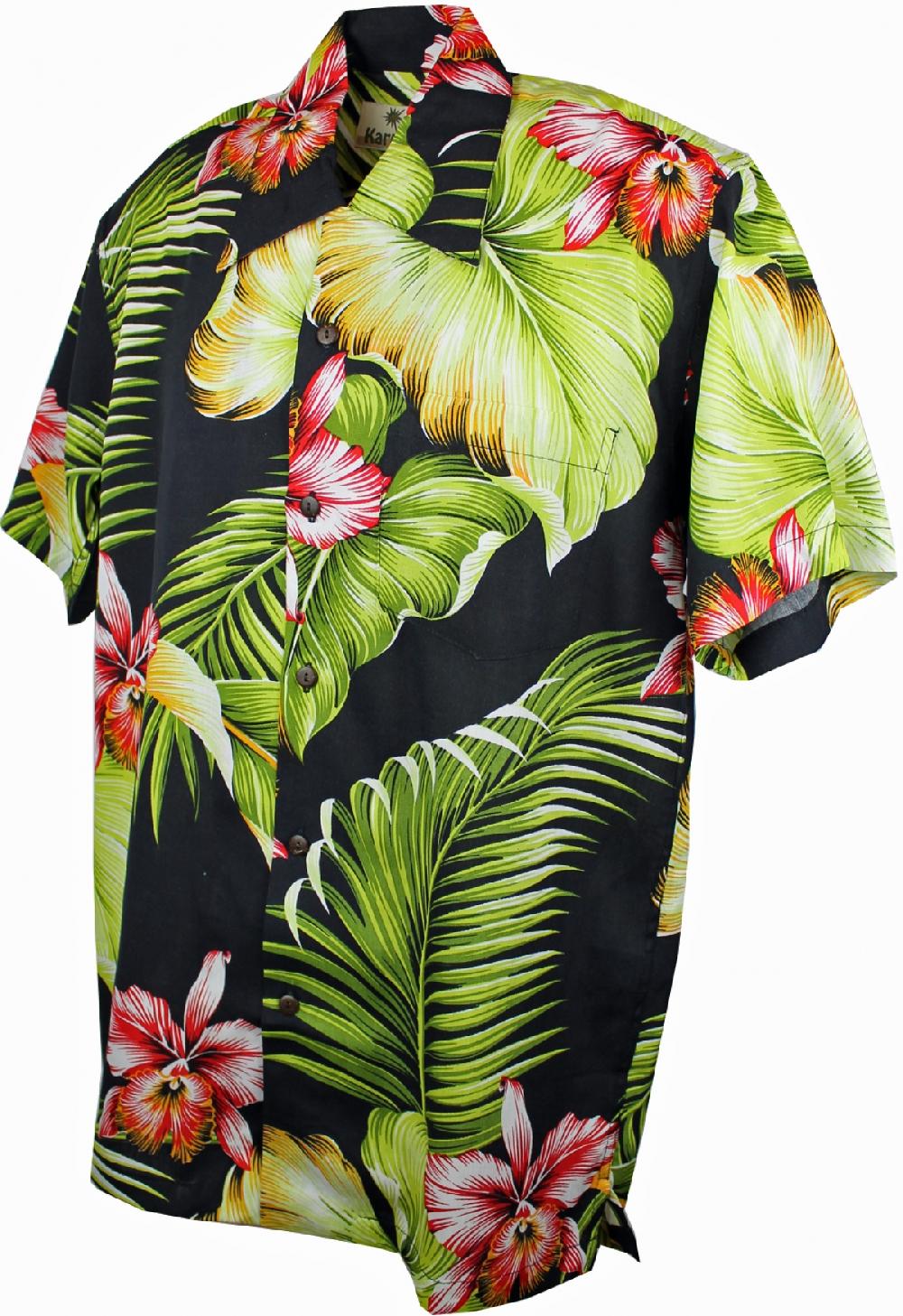 karmakula Manoa Black - Hawaiian Shirt