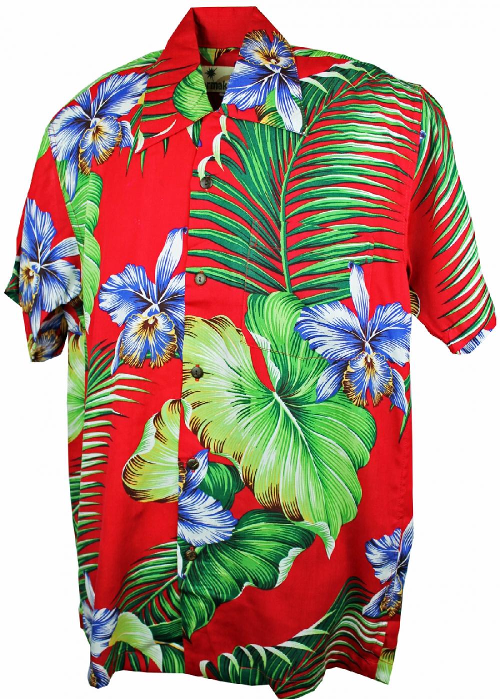 karmakula Manoa Red - Hawaiian Shirt