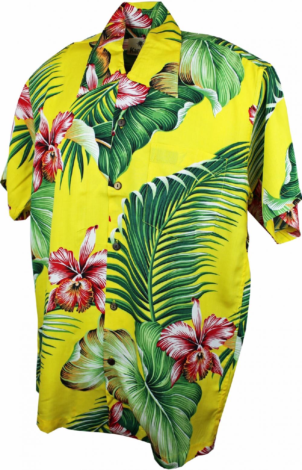 karmakula Manoa Yellow - Hawaiian Shirt