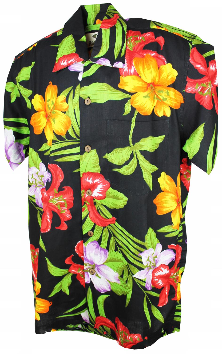karmakula Moloka Cotton Black - Hawaiian Shirt