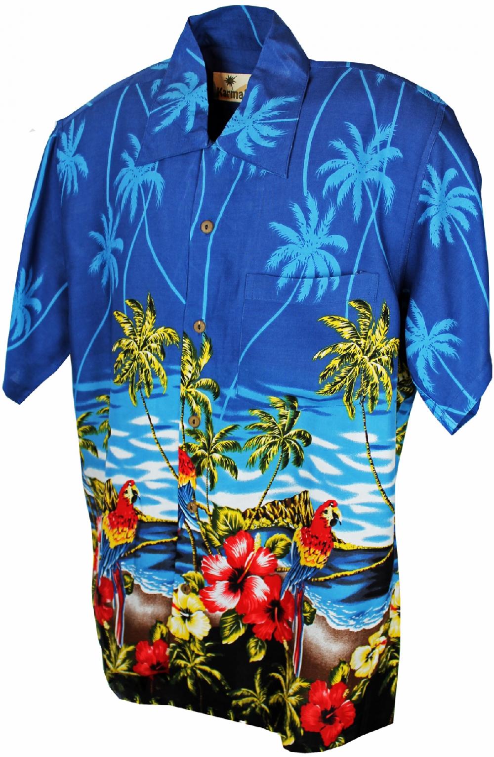 karmakula Parrot Scene - Hawaiian Shirt
