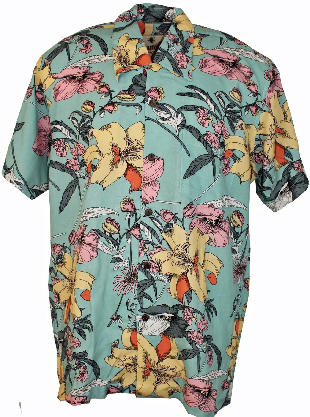 karmakula Pensacola Sky Green - Hawaiian Shirt
