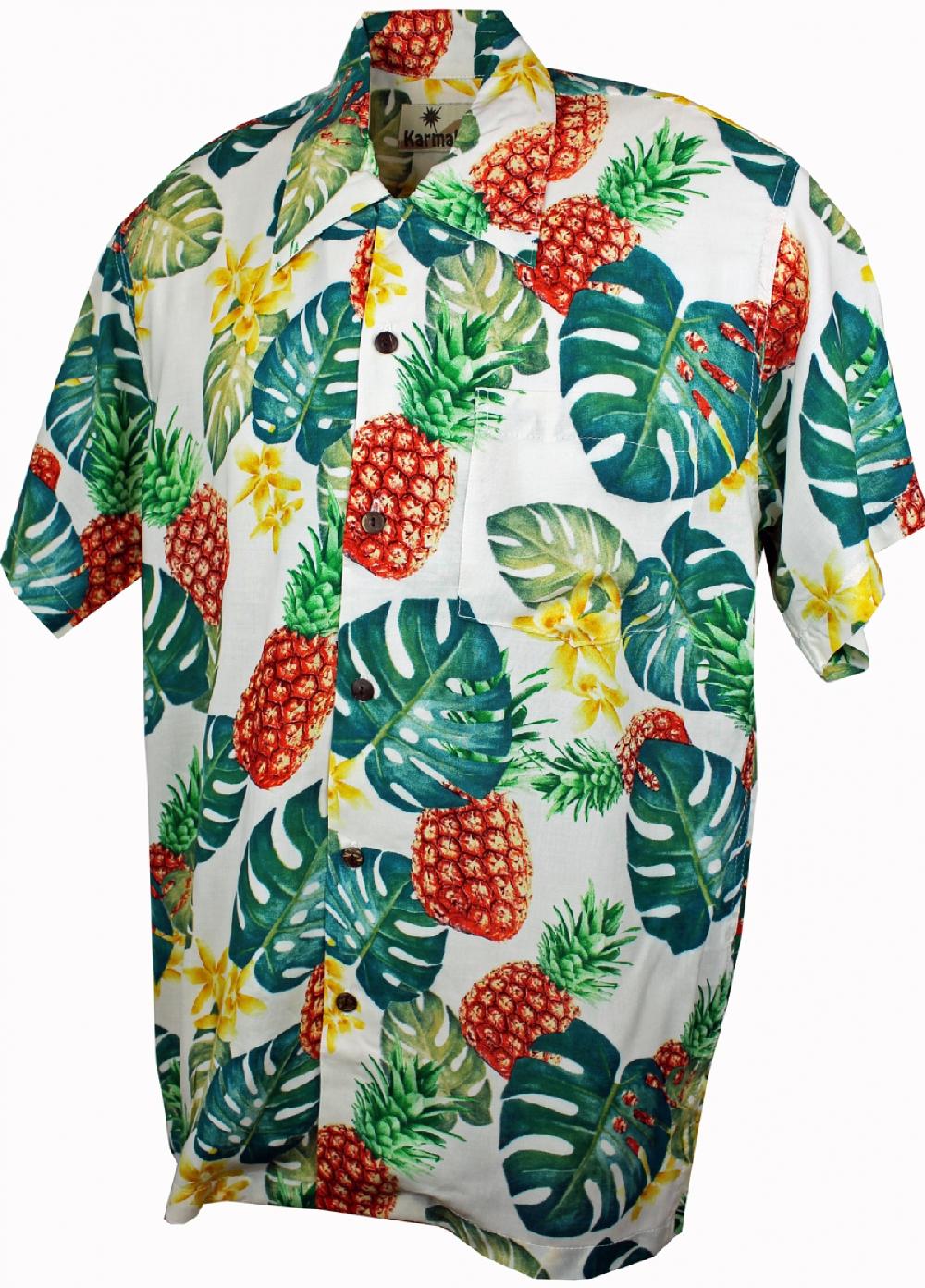 karmakula Pina Off White - Hawaiian Shirt